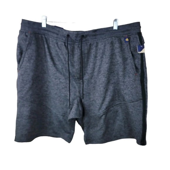 NEW Rugby University Charcoal Gray Athletic Shorts Size 3X 10" Knee Length NWT - Picture 1 of 5